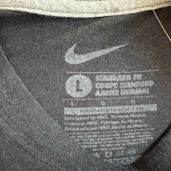 Nike Black Short Sleeved Canada Hockey Printed T-shirt For Mens Size L - Picture 4 of 4